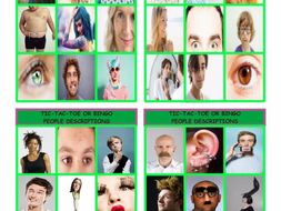 People Descriptions Tic-Tac-Toe or Bingo