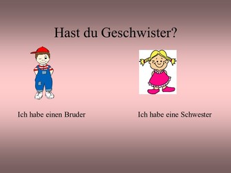 Siblings bundle (year 7 German)