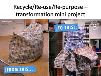 Recycle/Re-use/Re-purpose Art Textiles Project
