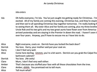 A Lonely Christmas - short play