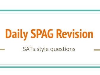 SPAG Mini-Revision Slides
