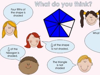 Identify, Say and Write Fractions