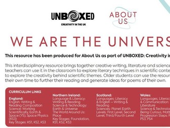 UNBOXED Learning - About Us: We are the Universe Ages 5-14