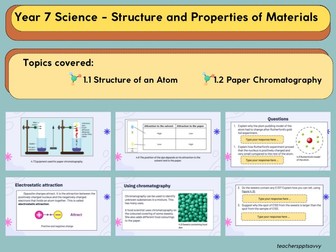 Year 7 Science - Structure and  Properties of  Materials