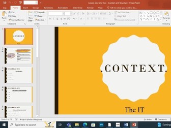 The IT- Vivienne Franzmann: Context and Structure