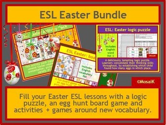 ESL, English Easter resources BUNDLE