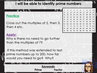 Identifying Prime Numbers