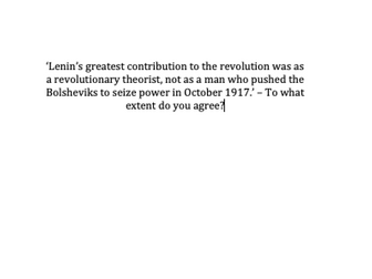 AQA Tsarist and Communist Russia