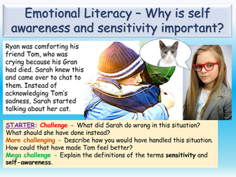 Emotional Literacy - Self Awareness PSHE