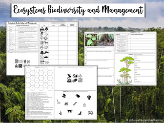 Revision Challenge - Ecosystems, Biodiversity and Management