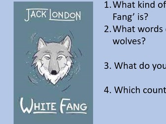White Fang Reading Comprehension Lesson