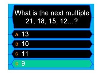 3 Times Table- Who wants to be a millionaire