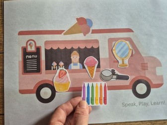 The Ice Cream Van Speech & Language game | Mixed-Ability SEN interventions | Maths| EYFS | KS1