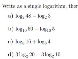 Laws of logarithms worksheet (with solutions) | Teaching Resources