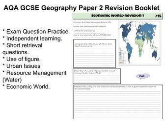 AQA GCSE Geography Paper 2 Revision Booklet