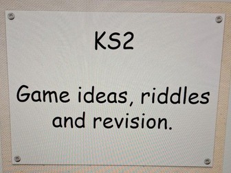 Starter  Activities Suitable for KS2