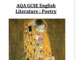 AQA GCSE English Literature: Poetry (Love and Relationships cluster)