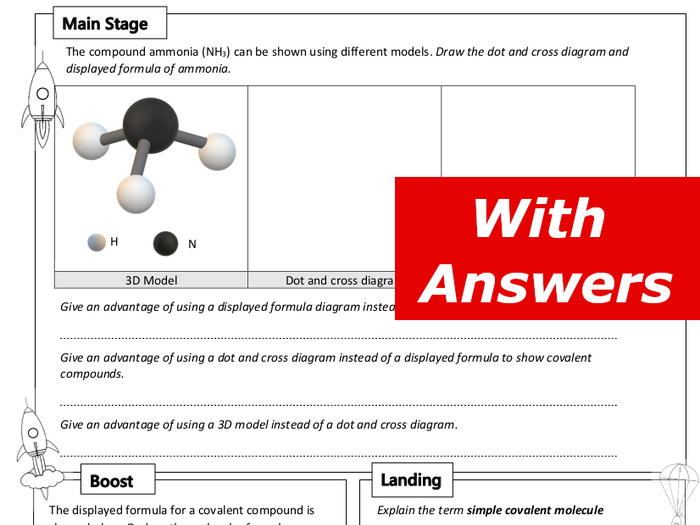 Covalent Bonding Home Learning Worksheet GCSE | Teaching Resources