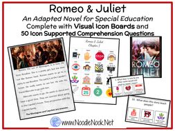 Romeo & Juliet- An Adapted Novel for Special Education and Autism Units.