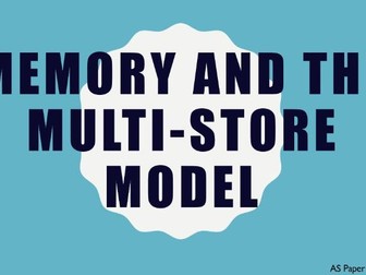 Paper 1: Memory - AQA A-Level Psychology