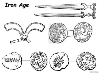 Stone Age to Iron Age Britain: Colouring pages