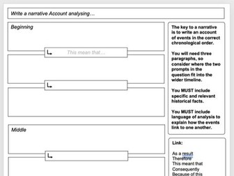 Cold War "Narrative Account" Planning Sheet