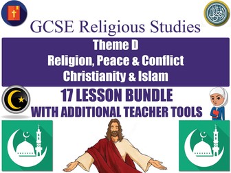 GCSE Islam & Christianity - Religion, Peace & Conflict (17 Lessons)
