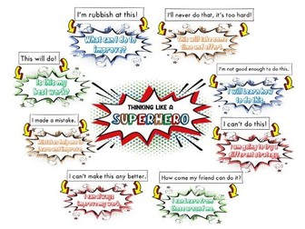Thinking Like a Superhero - Growth Mindset Classroom Display