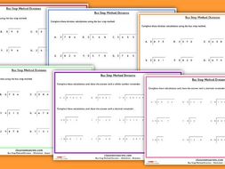 Bus Stop Method Division Worksheets for KS2 | Teaching Resources