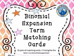Binomial Term Matching Card Set