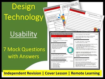 Design Technology Mock Questions - Usability