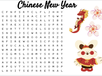 Chinese New Year Word Search