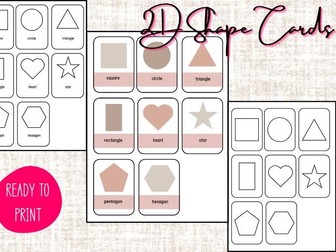 2D Shape Cards