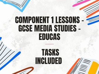 Component 1 Lessons - GCSE Media Studies - EDUCAS