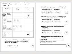 Tally Chart Assessment | Teaching Resources