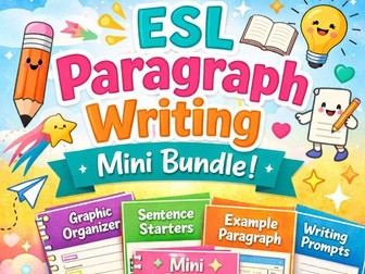 ESL Paragraph Writing Mini Bundle