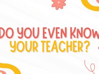 Do You Even Know Your Teacher?