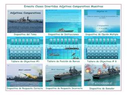 Comparative Adjectives Spanish PowerPoint Battleship Game