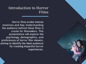 Identifying the  Ideal Audience for  Horror Films