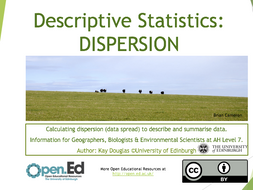 Descriptive Statistics: DISPERSION