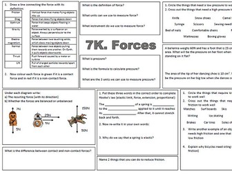 Revision 7K Forces (Exploring Science): Revision mat and Battleship game