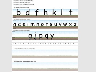 Reception writing program
