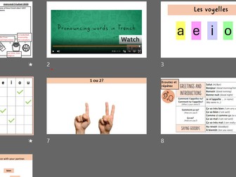 Year 7 French Phonics and Greetings