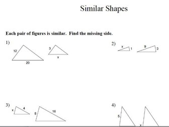 GCSE Maths Similar Shapes & Congruency