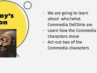 Introduction to Commedia dell'Arte: Slapstick and Characters