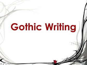 Gothic Writing Differentiated Lesson
