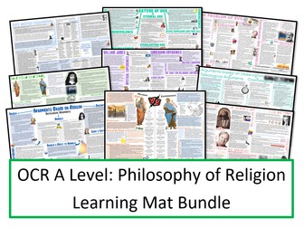 OCR A Level: Philosophy of Religion Learning Mats
