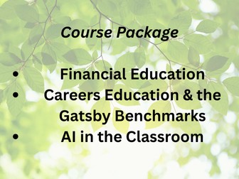 Life-Ready Curriculum - CPD Bundle | 3 Courses on Careers, Money & AI