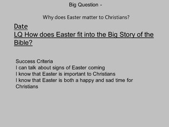 RE SMART & PPT Why does Easter matter to Christians? 6 lessons UC CORE plans and all resources