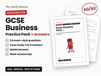 GCSE Business Exam Practice Pack + Answers